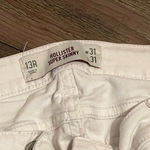 White Hollister Skinny Jeans
